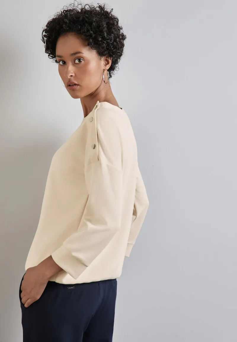 Street One Shirts*Shirt im Silk Look lucid white