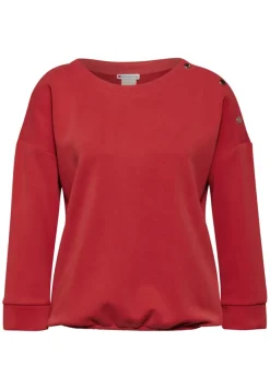 Street One Shirts*Shirt im Silk Look mandarin red