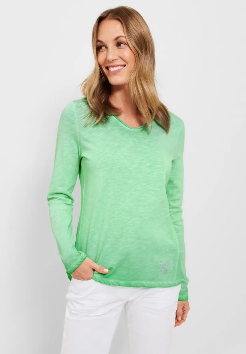 Cecil Shirts*Shirt in gewaschener Optik smash green