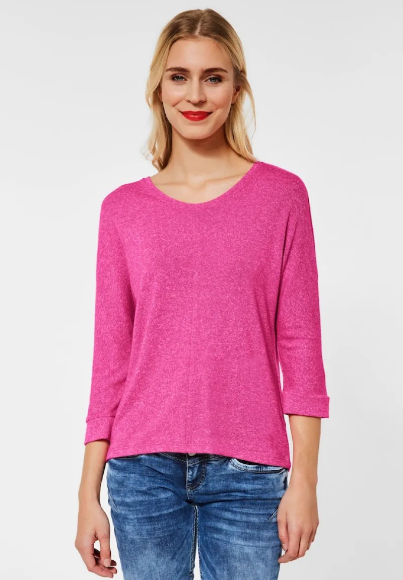 Street One Shirts*Shirt in Melange lavish pink melange