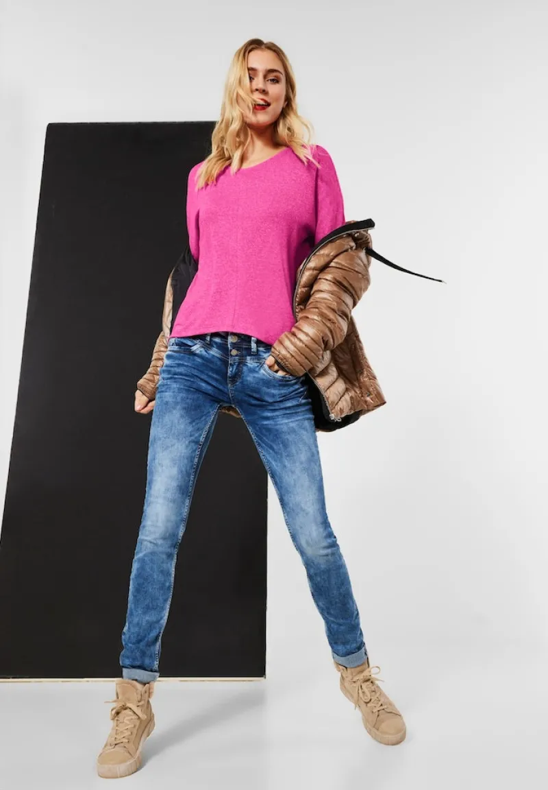 Street One Shirts*Shirt in Melange lavish pink melange