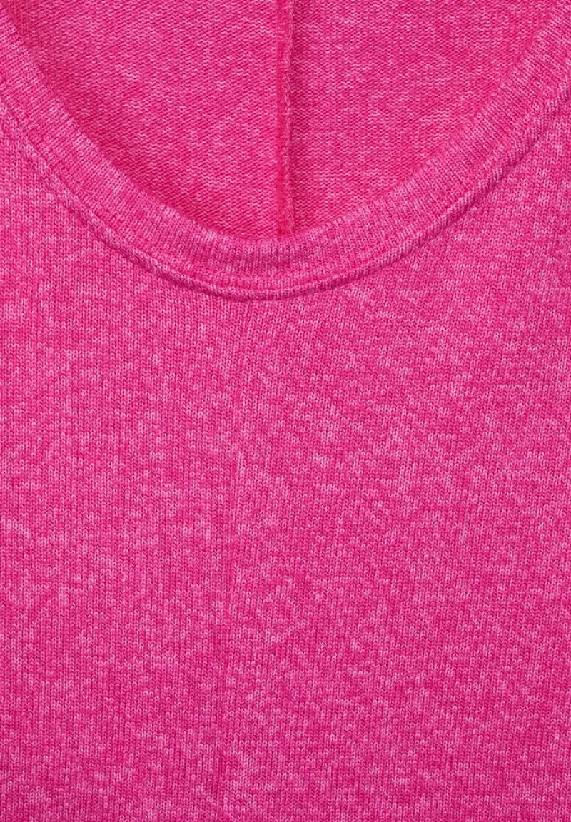 Street One Shirts*Shirt in Melange lavish pink melange