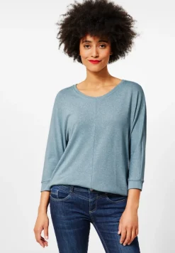 Street One Shirts*Shirt in Melange milky jade melange