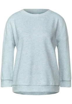 Street One Shirts*Shirt in Melange Optik milky jade melange