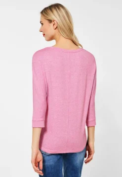 Street One Shirts*Shirt in Melange pink crush melange