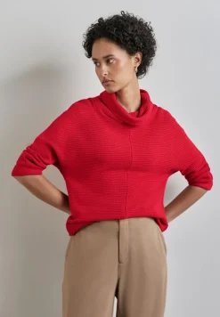 Street One Shirts*Shirt in Strick-Optik autumn red