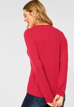 Street One Pullover & Sweatshirts*Shirt in Unifarbe beloved raspberry