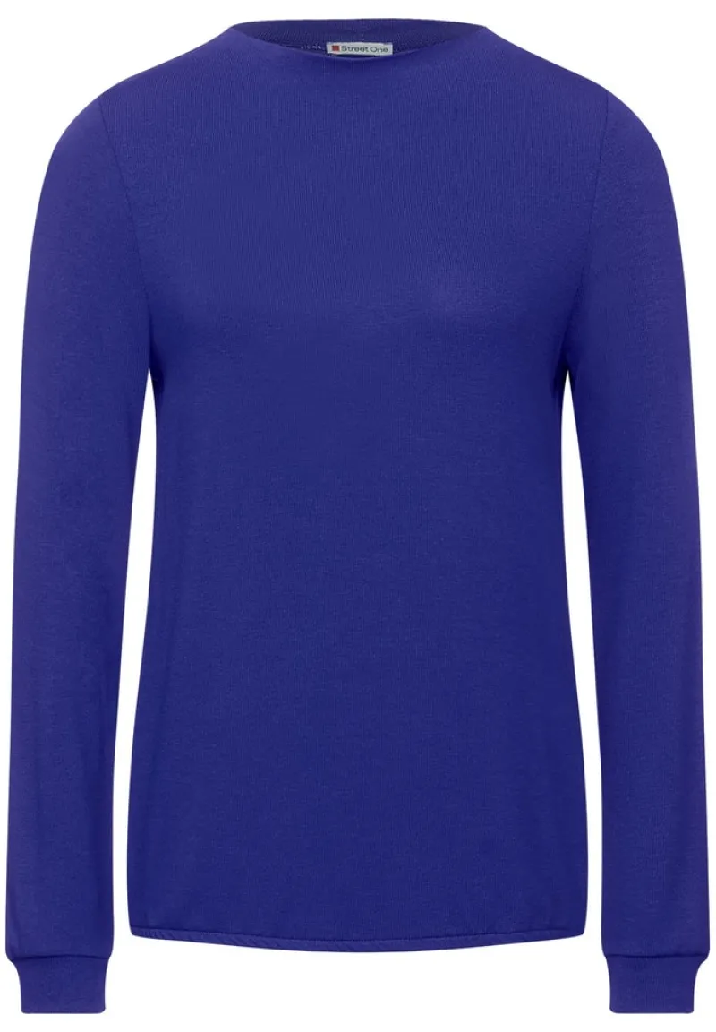 Street One Pullover & Sweatshirts*Shirt in Unifarbe eminent blue