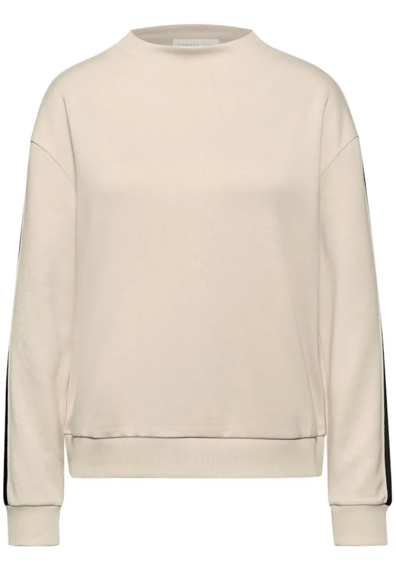 STREET ONE STUDIO Shirts*Shirt mit Akzentstreifen soft fawn beige