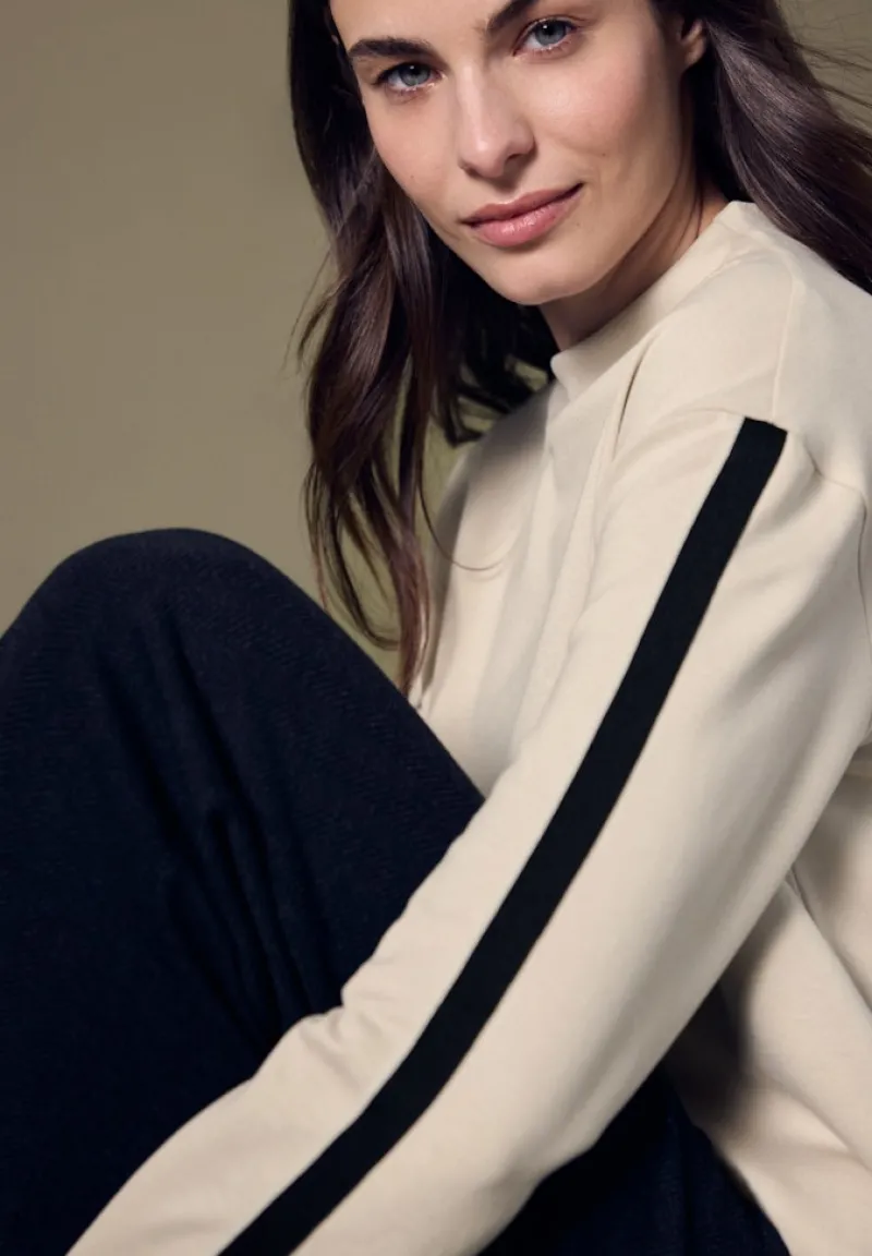 STREET ONE STUDIO Shirts*Shirt mit Akzentstreifen soft fawn beige