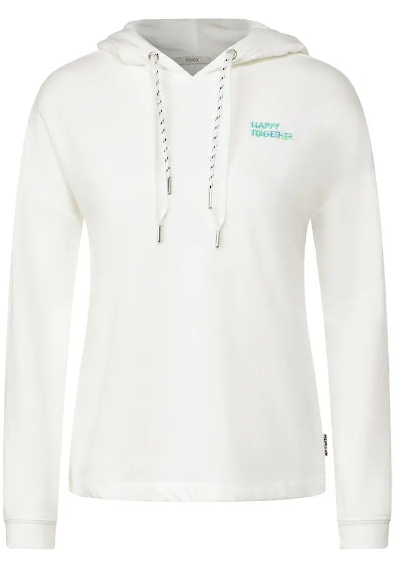 Cecil Shirts*Shirt mit Brustprint vanilla white