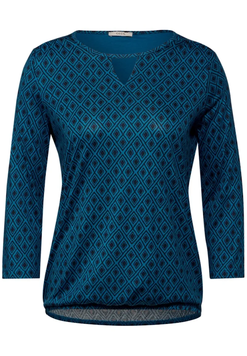 Cecil Shirts*Shirt mit Cut Out celestial aqua blue