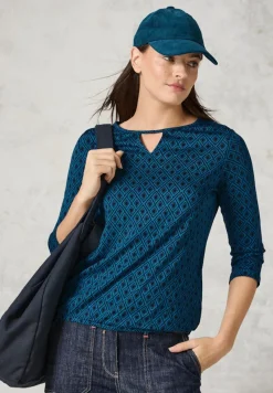 Cecil Shirts*Shirt mit Cut Out celestial aqua blue