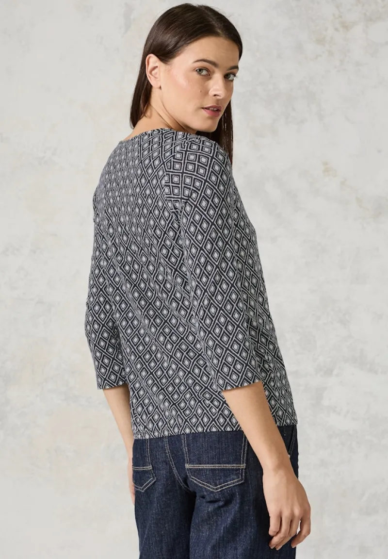 Cecil Shirts*Shirt mit Cut Out deep charcoal grey