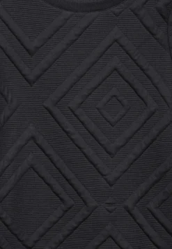 Cecil Pullover & Sweatshirts*Shirt mit 3D Strukturmuster deep charcoal grey