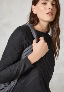 Cecil Pullover & Sweatshirts*Shirt mit 3D Strukturmuster deep charcoal grey