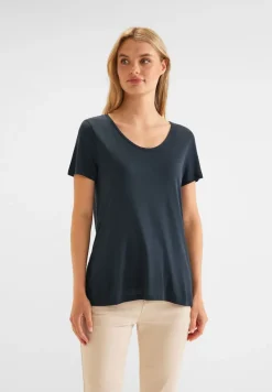 Street One Shirts*Shirt mit Dekosaum cool vintage green