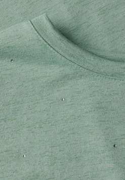 Cecil Shirts*Shirt mit Dekosteinen matcha green