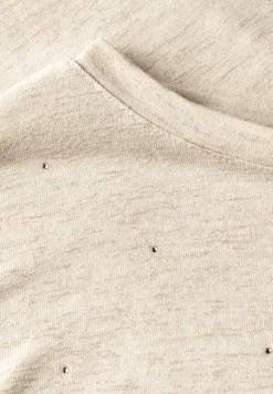 Cecil Shirts*Shirt mit Dekosteinen pearl beige