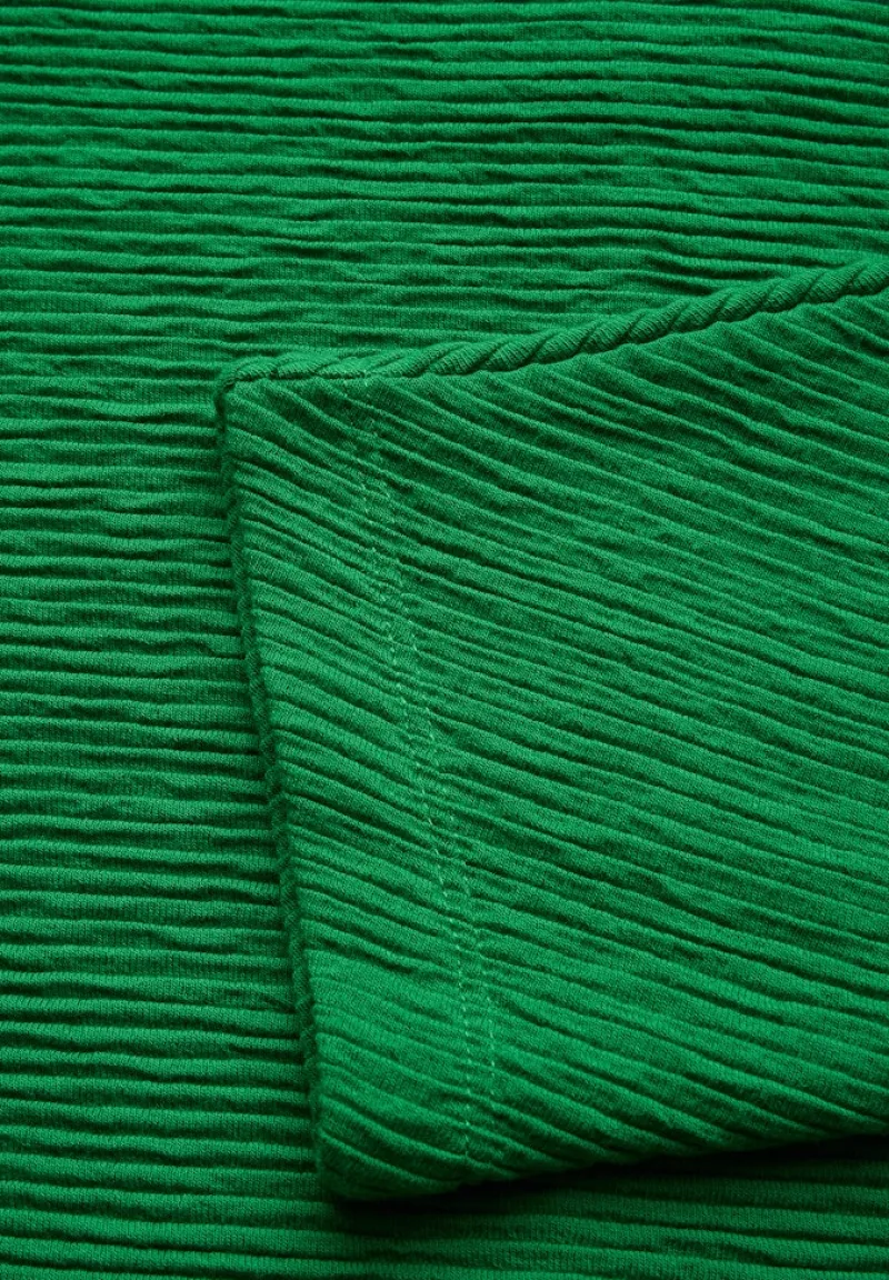 Street One Pullover & Sweatshirts*Shirt mit feiner Struktur vibrant green