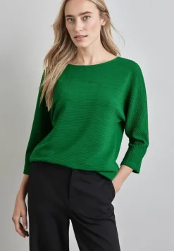 Street One Pullover & Sweatshirts*Shirt mit feiner Struktur vibrant green