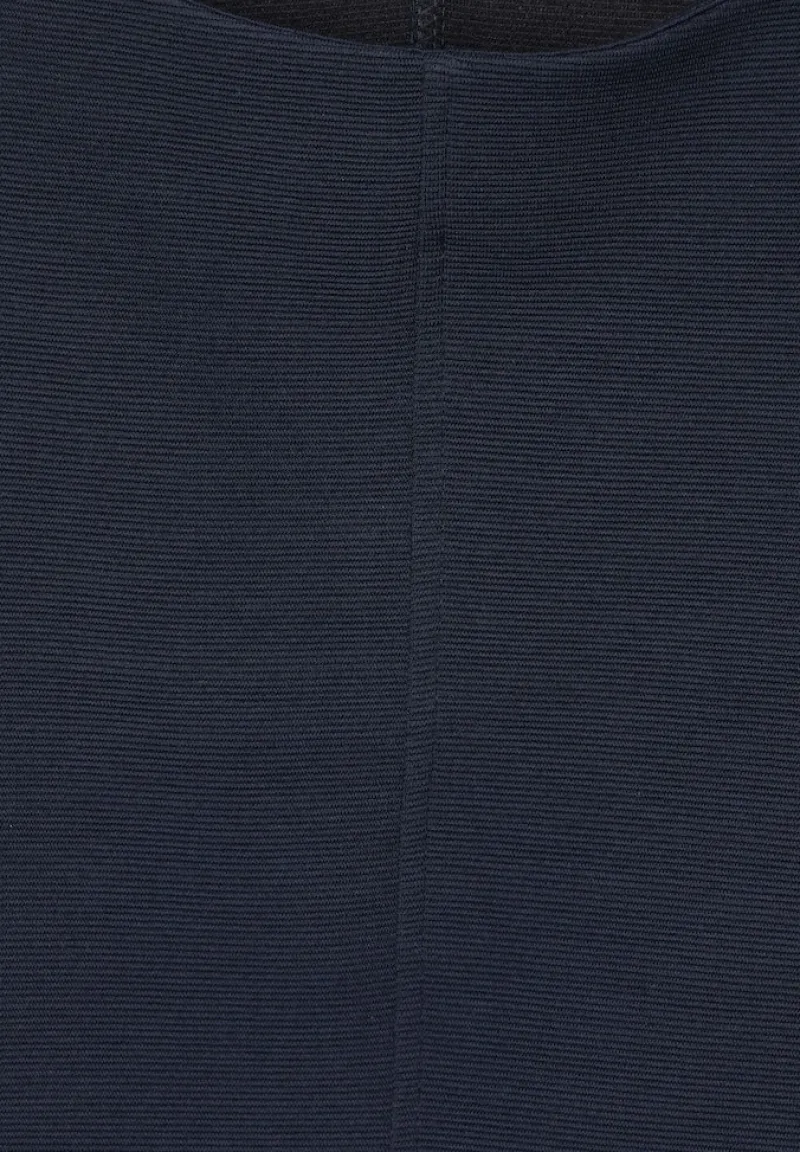 Street One Shirts*Shirt mit feiner Struktur deep blue
