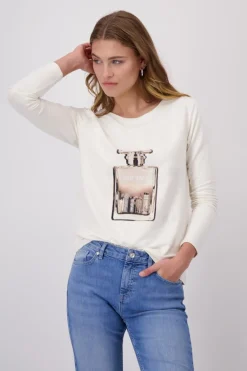 Monari Shirts*Shirt mit Flakon-Print marshmallow