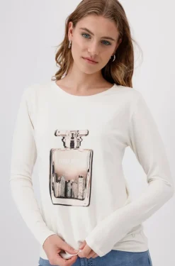 Monari Shirts*Shirt mit Flakon-Print marshmallow