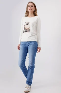 Monari Shirts*Shirt mit Flakon-Print marshmallow