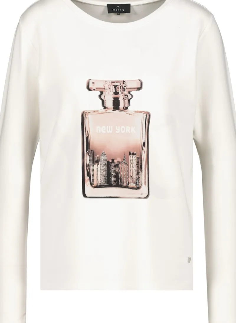 Monari Shirts*Shirt mit Flakon-Print marshmallow