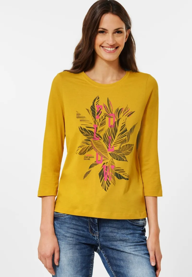 Cecil Shirts*Shirt mit Fotoprint curry yellow
