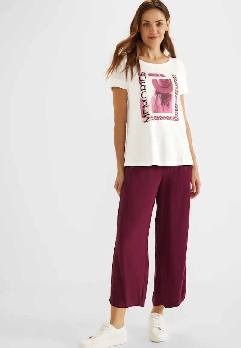 Street One Shirts*Shirt mit Fotoprint off white