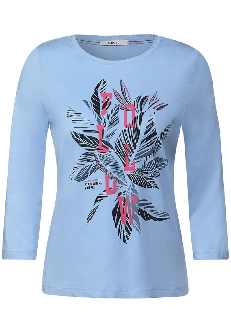 Cecil Shirts*Shirt mit Fotoprint tranquil blue