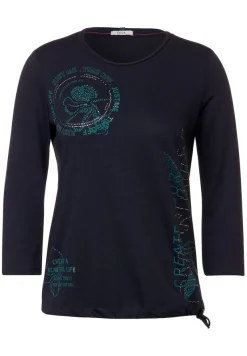 Cecil Shirts*Shirt mit Frontprints night sky blue