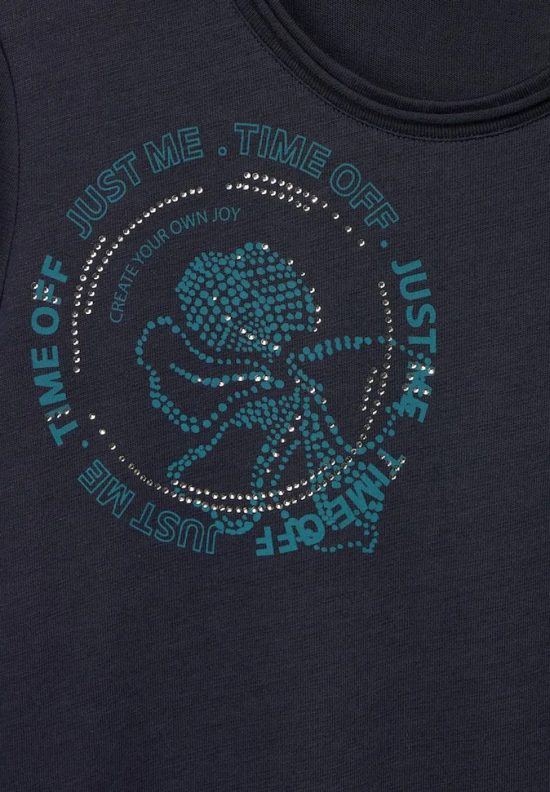 Cecil Shirts*Shirt mit Frontprints night sky blue