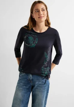 Cecil Shirts*Shirt mit Frontprints night sky blue