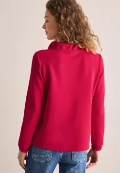 Cecil Pullover & Sweatshirts*Shirt mit Funnelneck granita red