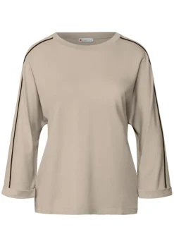 Street One Shirts*Shirt mit Gallonstreifen morning beige