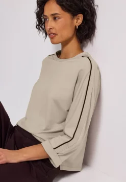 Street One Shirts*Shirt mit Gallonstreifen morning beige