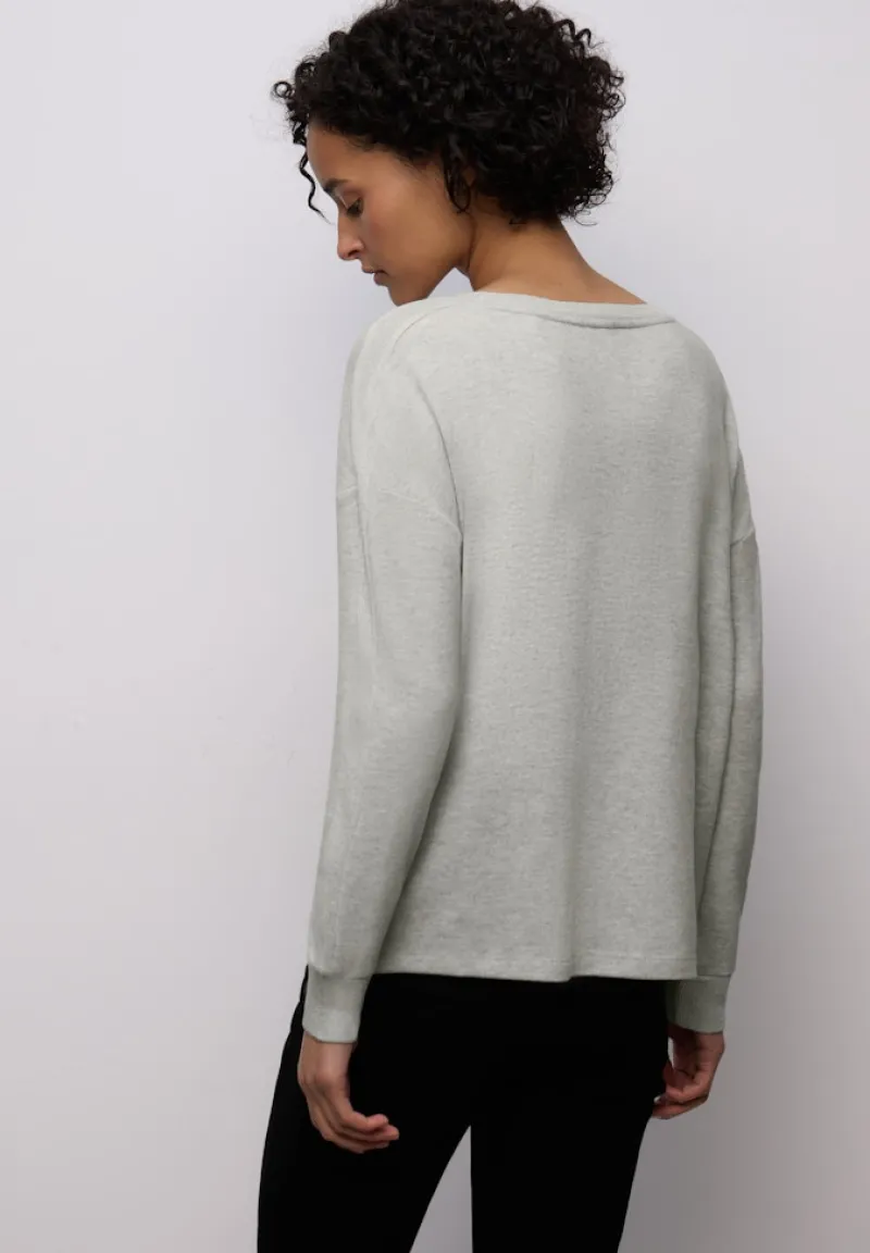 Street One Shirts*Shirt mit Glitzerdetails pelican grey mel.