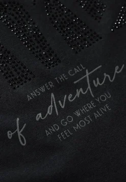 Cecil Shirts*Shirt mit Glitzer-Motiv Black