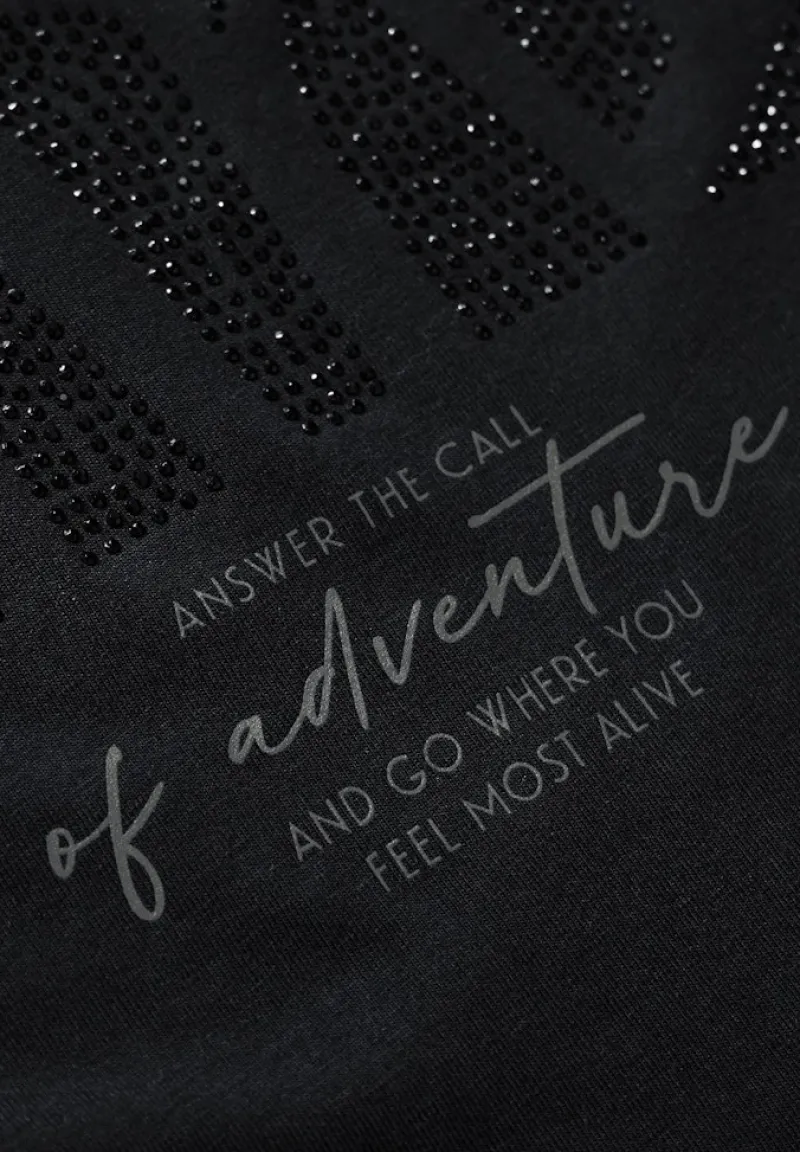 Cecil Shirts*Shirt mit Glitzer-Motiv Black