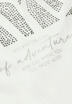 Cecil Shirts*Shirt mit Glitzer-Motiv vanilla white