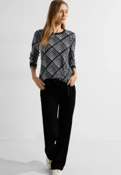 Cecil Shirts*Shirt mit Grafikprint Black