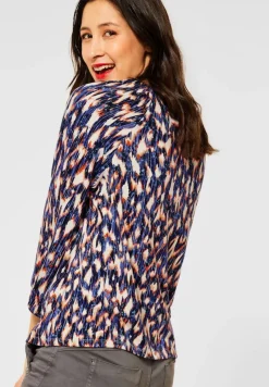 Street One Shirts*Shirt mit Ikat Print dark blue