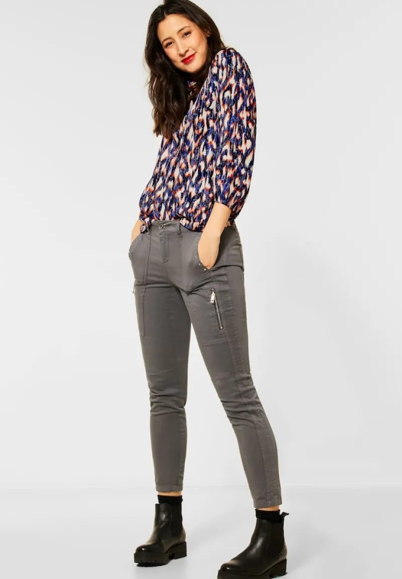 Street One Shirts*Shirt mit Ikat Print dark blue