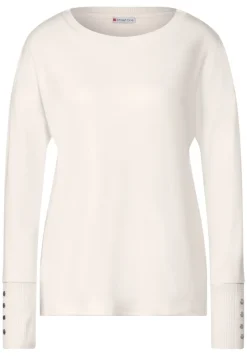 Street One Shirts*Shirt mit Knopfdetail lucid white