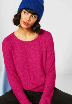 Street One Shirts*Shirt mit Knotendetail raspberry pink melange