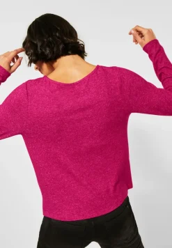 Street One Shirts*Shirt mit Knotendetail raspberry pink melange