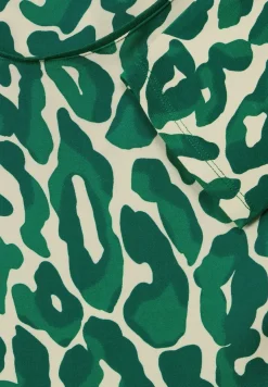 Street One Shirts*Shirt mit Leo Print dark brisk green